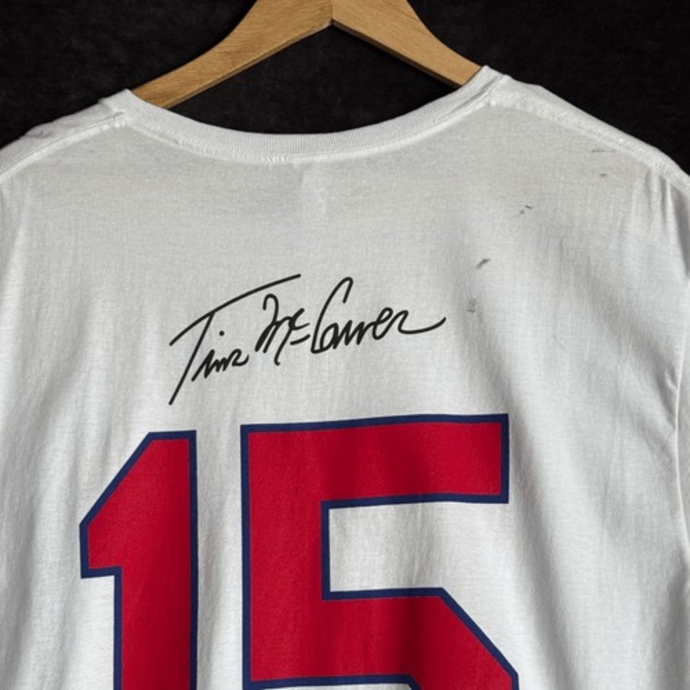 St Louis Cardinals Baseball T Shirt Mens XL White‎ Tim McCarver 15 Graphic Tee - Picture 6 of 11